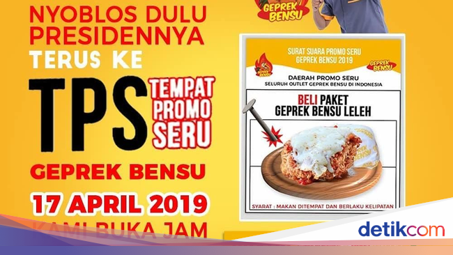 5 Restoran Artis Ini Tawarkan Promo Pemilu 17 April 2019 