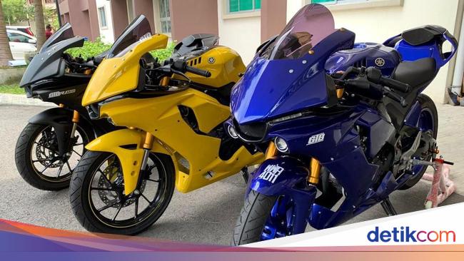 Yamaha R15 Berbaju Moge R1M