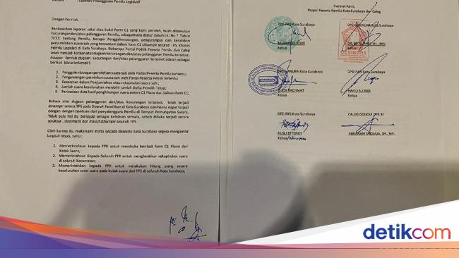 Enam Parpol Di Surabaya Duga Ada Penggelembungan Suara Oleh Pdip