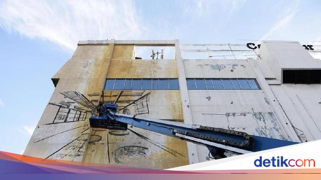 Bernuansa Arsitektur Mural Seniman Prancis Katre Eksis di  Bernuansa Arsitektur Mural Seniman Prancis Katre Eksis di