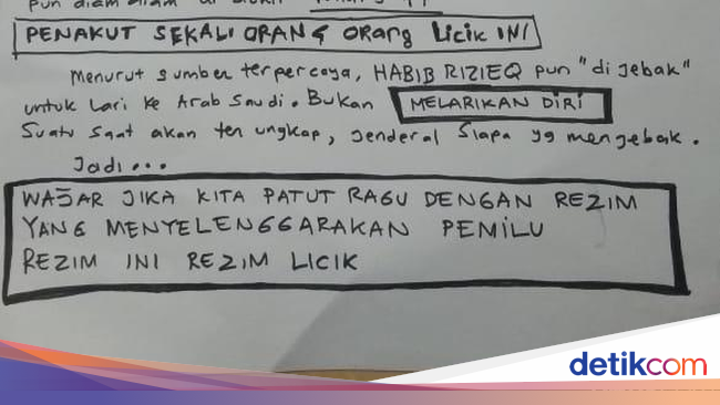 Dhani Menyebut Mastermind Habib Rizieq Berlari Ke Arab Saudi Adalah Seorang Jenderal