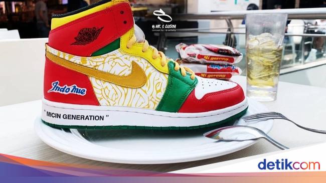 Keren Ilustrator Asal Cirebon  Bikin Desain  Sneakers Air 