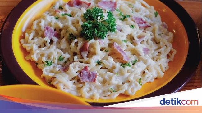 Ada Mie Instan Carbonara hingga Mie Instan Mungil di Resto  Ada Mie Instan Carbonara hingga Mie Instan Mungil di Resto