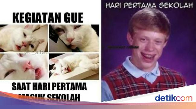 Sambutan Meme Lucu Di Hari Pertama Sekolah