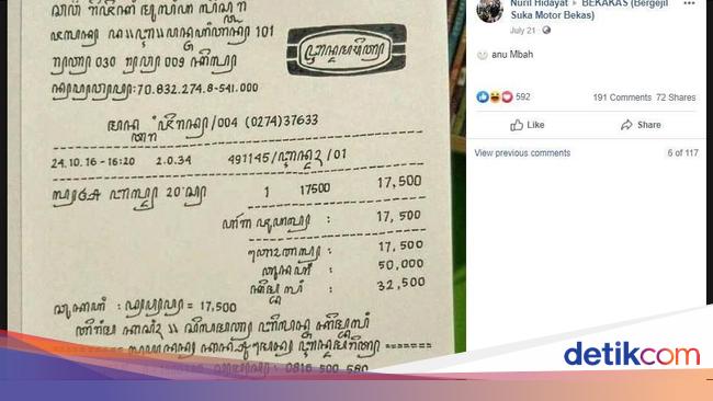Dikira Bahasa Thailand Struk Belanja Yang Viral Ini Pakai Aksara Jawa Dikira Bahasa Thailand Struk Belanja Yang Viral Ini Pakai Aksara Jawa
