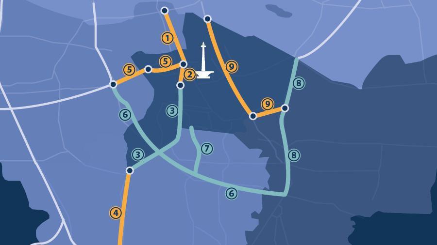 16 Rute Baru Ganjil Genap Jakarta