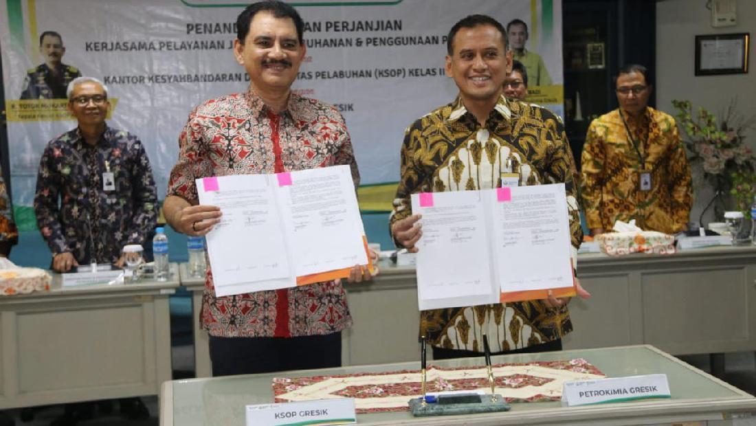 Kemenhub Dan Petrokimia Gresik Perpanjang Kerja Sama Operasi Pelabuhan