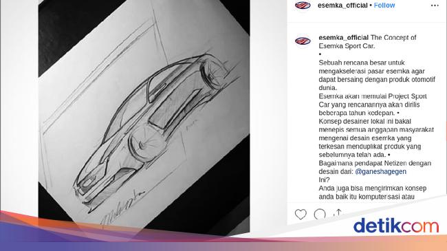 Sketsa Mobil  Sport  hingga Sedan Esemka Cocok Jadi Mobil  