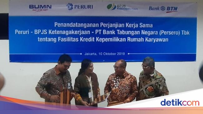 BPJS Ketenagakerjaan dan BTN Bangun Perumahan untuk Pegawai Peruri