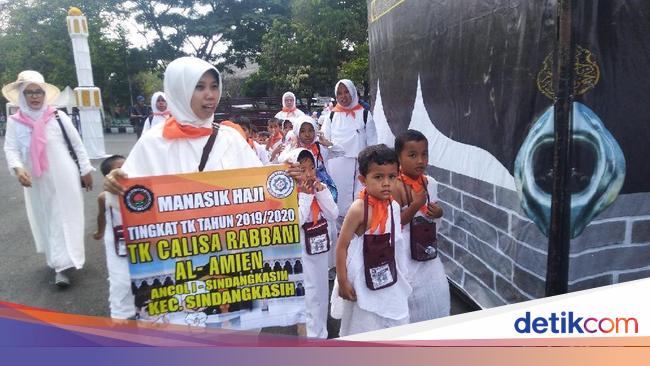 Melihat Keseruan 6 000 Bocah Tk Dan Paud Belajar Haji Di Ciamis