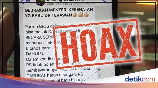 Soal Hoax Gebrakan Menkes Terawan, Begini Tanggapan Kemenkes