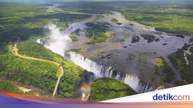 Air Terjun Terbesar Dunia di Sungai Terpanjang Afrika