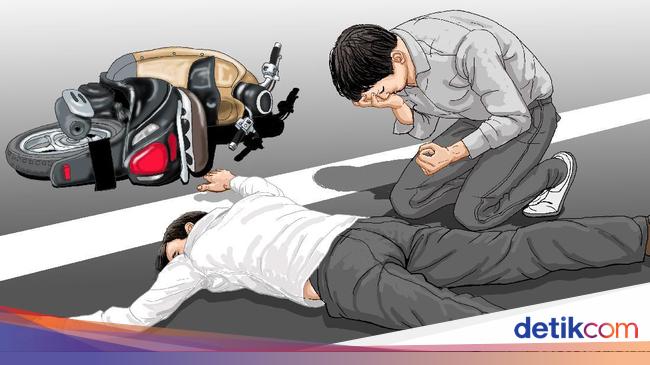 Ngeri Pemotor Masuk Tol hingga Tewas Terlindas Mobil di Jagorawi