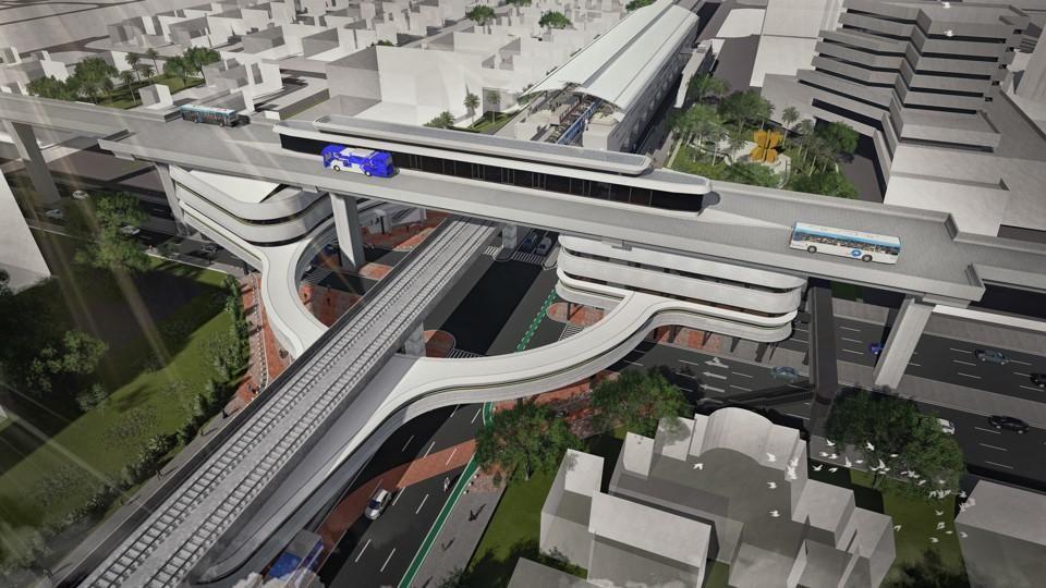 Begini Desain Skybridge Integrasi MRT ASEAN-TransJ CSW Yang Dibangun Anies