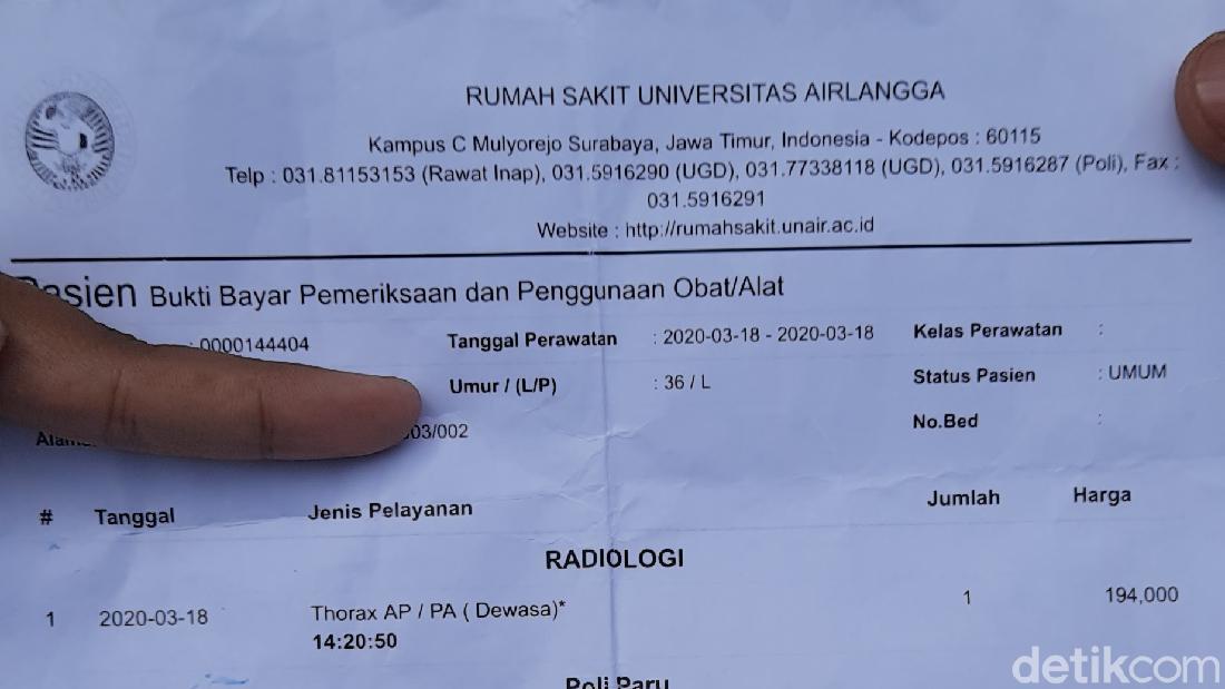 Heboh Selebaran Paket Biaya Pemeriksaan Corona Di Surabaya, Ini Faktanya