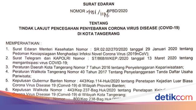 Pemkot Tangerang Tegaskan Tak Cabut Kebijakan Penutupan