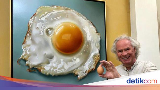 Doyan Banget Telur Seniman Ini Melukis Telur Persis Aslinya