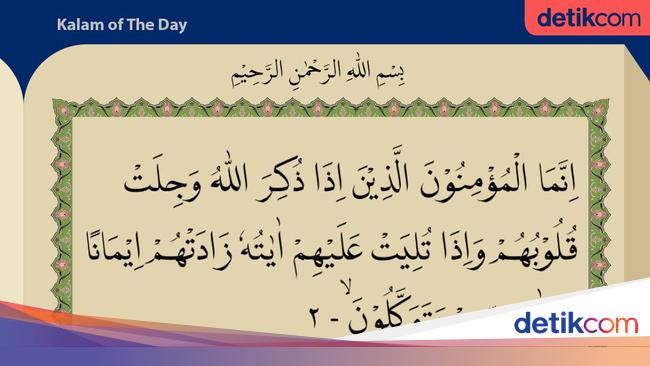 Ayat Sesuai Tulis Surat Dalam Panggilan Arwah Surat Al-Anfal Ayat 2 : Ciri Ciri Orang Beriman
