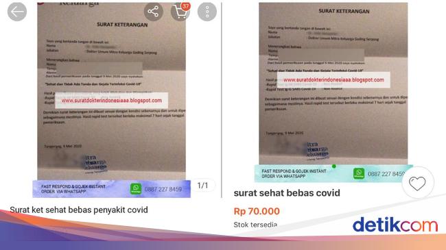 Kekhawatiran Pemalsuan Surat Bebas Covid 19 Pun Terbukti