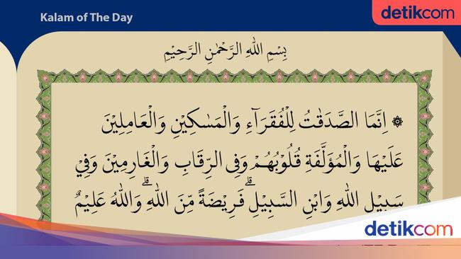 Surat At Taubah Ayat 60 Golongan Yang Berhak Menerima Zakat