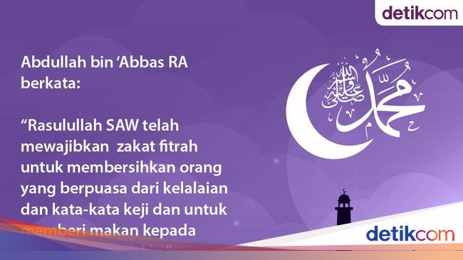 Tujuan Umat Islam Diwajibkan Zakat Fitrah Menurut Rasulullah Saw