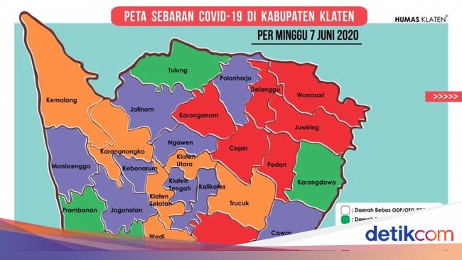 Klaten Catat Tambahan 2 Zona Merah Corona dalam Sehari ...