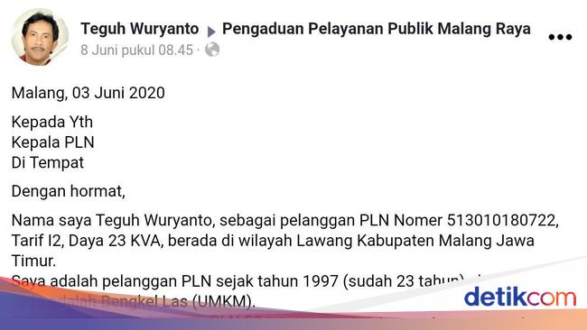 Warga Malang Ini Syok Tagihan Listriknya Lebih Rp 20 Juta