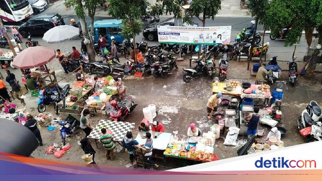 pasar pondok labu masih minim protokol
