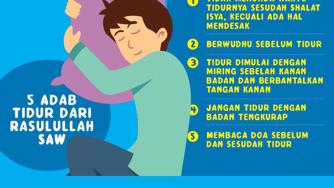 5 Adab Sebelum Dan Sesudah Tidur Yang Diajarkan Rasulullah SAW