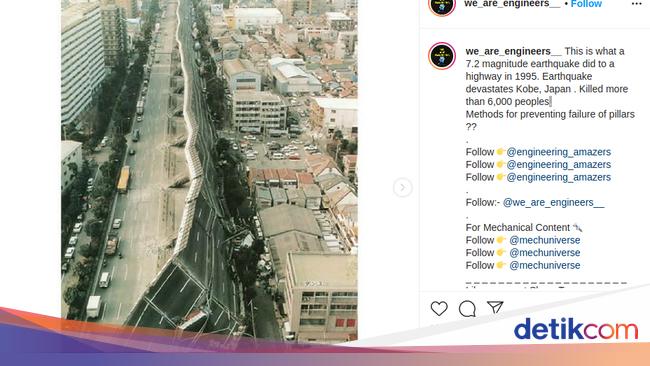Saat Jalanan Layang Di Jepang Dihantam Gempa 7 1 Skala Richter Saat Jalanan Layang Di Jepang Dihantam Gempa 7 1 Skala Richter