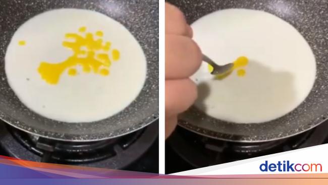 Unik Telur Goreng Ini Dilukis saat Dimasak di Wajan Unik Telur Goreng Ini Dilukis saat Dimasak di Wajan