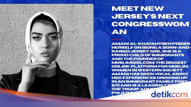 Amani Al Khatahtbeh Muslim Berhijab Pertama Calon Anggota Kongres As