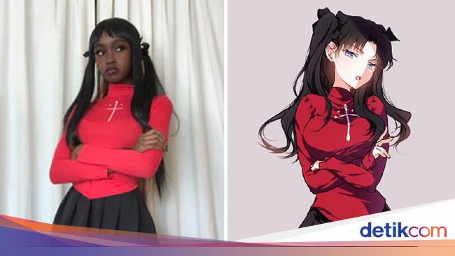 Potret Model Kulit Hitam Korban Rasisme Saat Cosplay Jadi Anime Kulit Putih