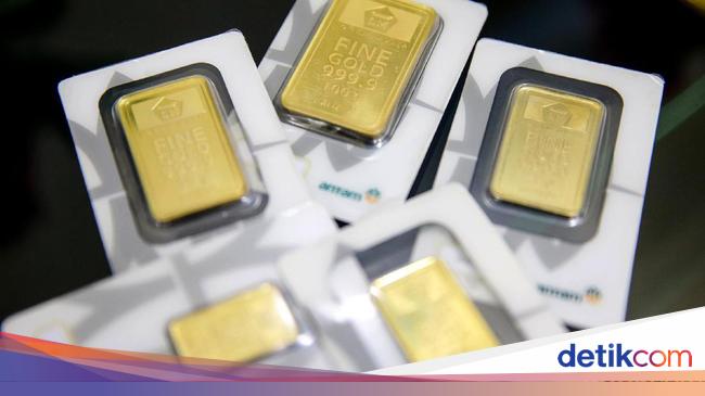 Turun Lagi, Harga Emas Antam Anjlok Rp 148.000 dari Rekor Tertinggi! - detikFinance