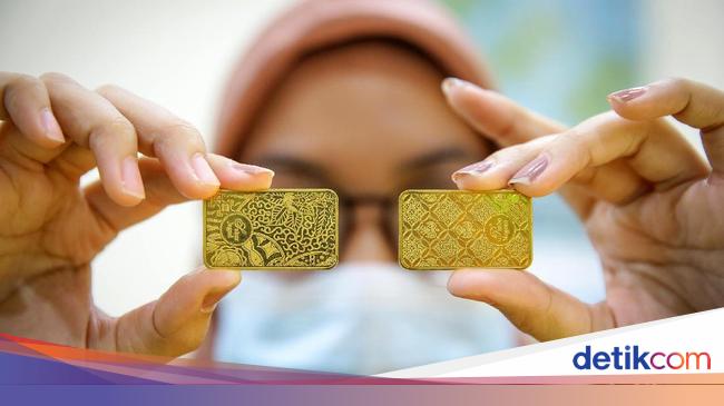 Turun Tipis Ini Rincian Harga Emas Antam Senin 29 Maret 2021 Turun Tipis Ini Rincian Harga Emas Antam Senin 29 Maret 2021