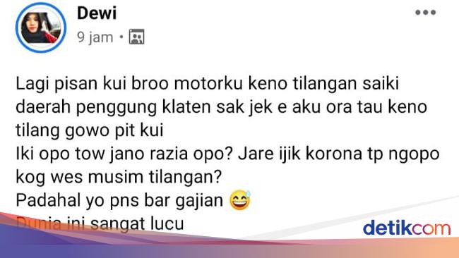 Grup Togel Facebook Dewi Dewi
, Viral Curhatan Gadis Kena Tilang Di Musim Corona Ini Kata Polisi