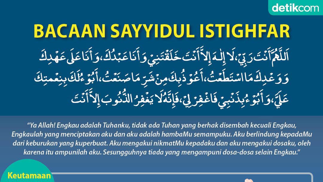 Bacaan Sayyidul Istighfar Dan Keutamaannya