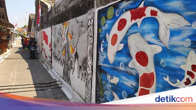Kreatif Banget Lukisan 3d Hiasi Tembok Rumah Warga Magelang