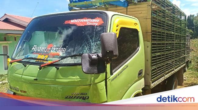 Truk Pengangkut Ayam di Wajo Sulsel Tabrak 3 Warga 1 Truk Pengangkut Ayam di Wajo Sulsel Tabrak 3 Warga 1