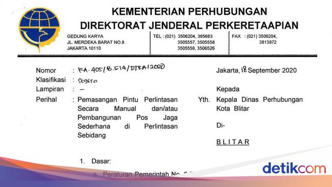 Kemenhub Rekomendasikan Pembangunan 7 Palang Pintu  