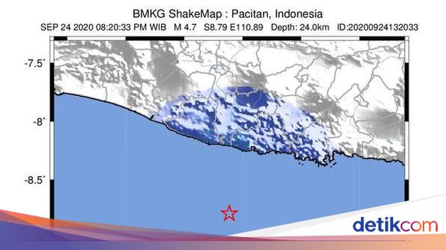 Gempa M 4,7 di Pacitan Terasa Hingga Yogya, Begini ...