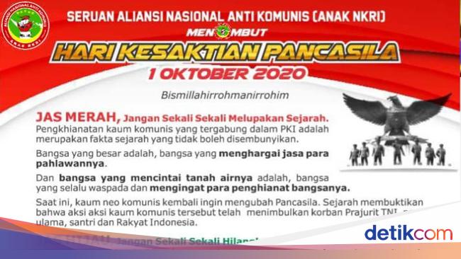 Terbitkan Seruan Fpi Dkk Minta Tni Upayakan Pemutaran Film G30s Pki