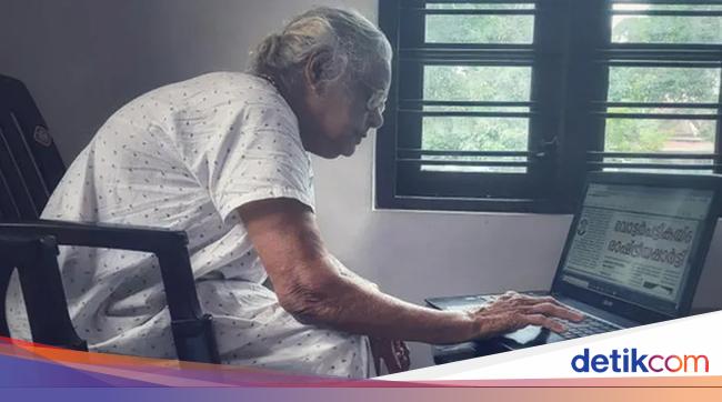Foto Nenek 90 Tahun Pakai Laptop, Kenapa Viral?