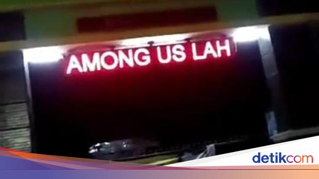 Viral Running Text Sma Di Bekasi Diubah Jadi Among Us Lah Disdik Selidiki