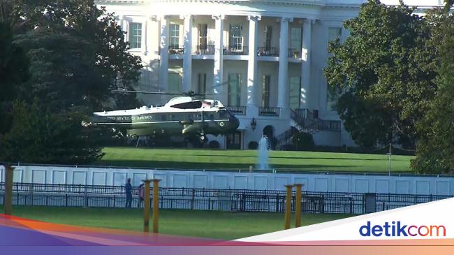 Picked up by the Presidential Helicopter, Trump is transferred to Walter Reed Military Hospital