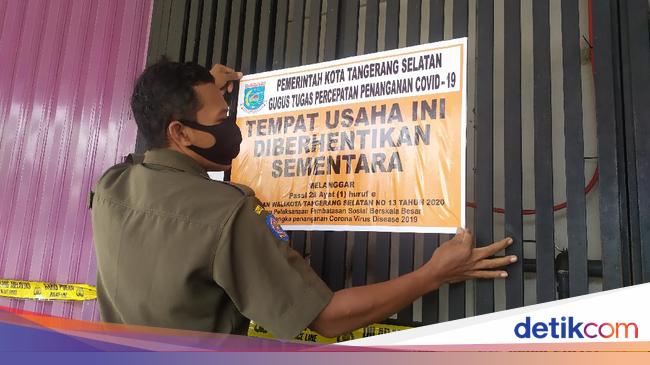 Langgar PSBB Delta  Spa Serpong Disegel Satpol  PP  Didenda 