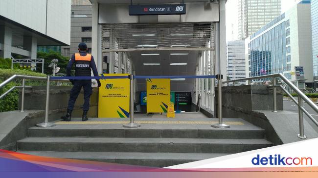 Stasiun Bundaran Hi Ditutup Layanan Mrt Hanya Dukuh Atas Lebak Bulus