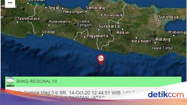 Pacitan Diguncang Gempa M 3 6 Warga Berhamburan Keluar Rumah