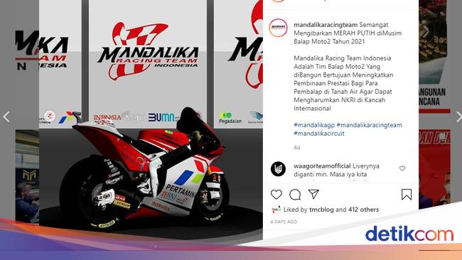 Ini Desain  Livery Motor MotoGP Indonesia Ada Logo 