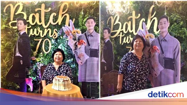 Nenek Ini Rayakan Pesta Ulang  Tahun  ke 70 dengan Kue Park 